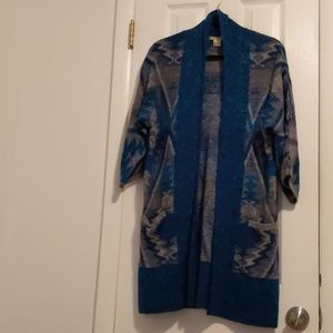 Lucky Brand Aztec Tribal Print Cardigan